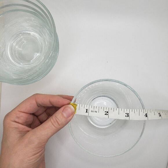 Dessert salsa appetizer glass bowls stackable set of 5 - Picture 3 of 7